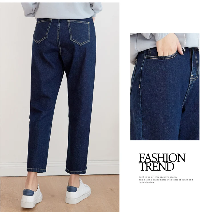 LEIJIJEANS, Новое поступление, весенние шаровары, повседневные свободные женские джинсы, средняя талия, черные, Ретро стиль, свободные, размера плюс, джинсы для женщин 9003