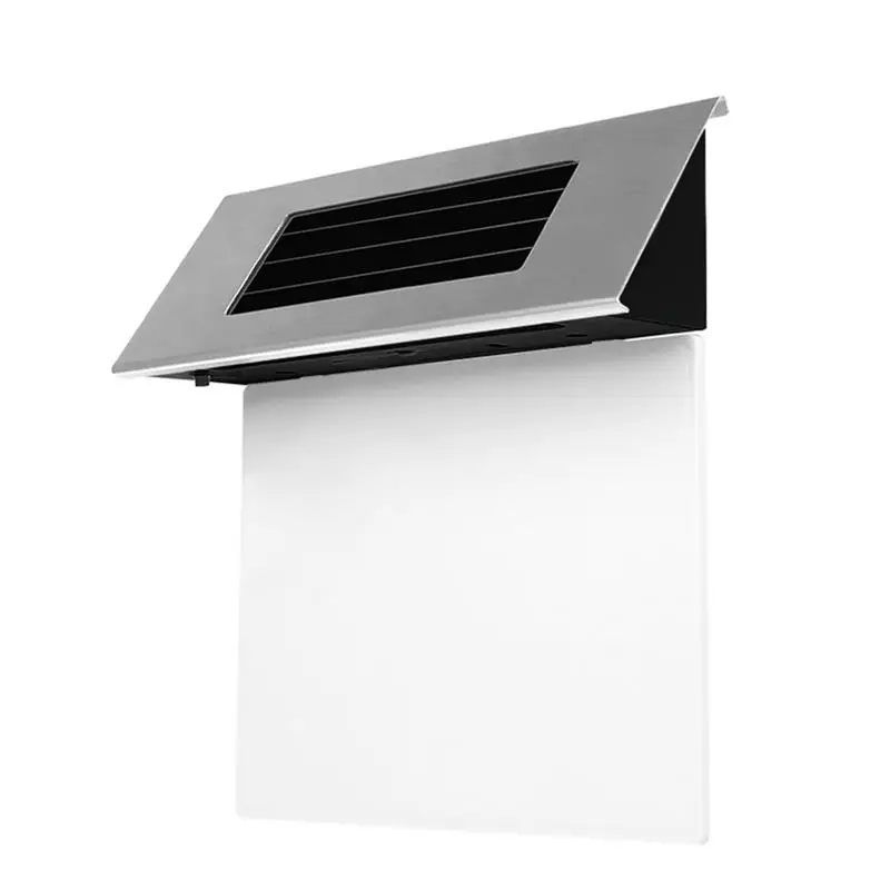LED Solar Powered Wall Light LED Doorplate Lamp Stainless Outdoor Apartment House Porch Numbers Light With Backlight