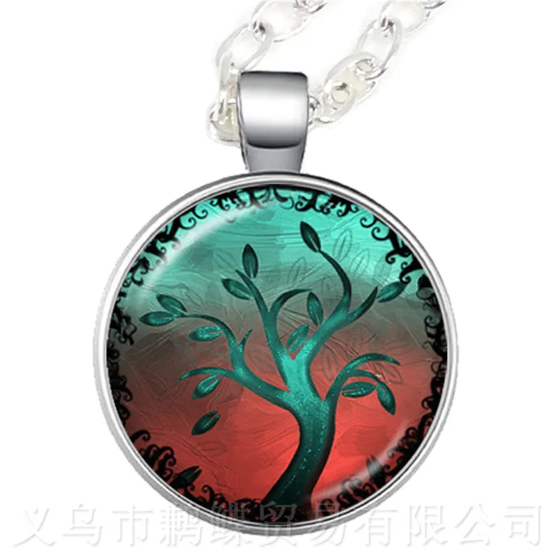 Ожерелье с кабошоном Древо жизни для мужчин и женщин | Украшения аксессуары
