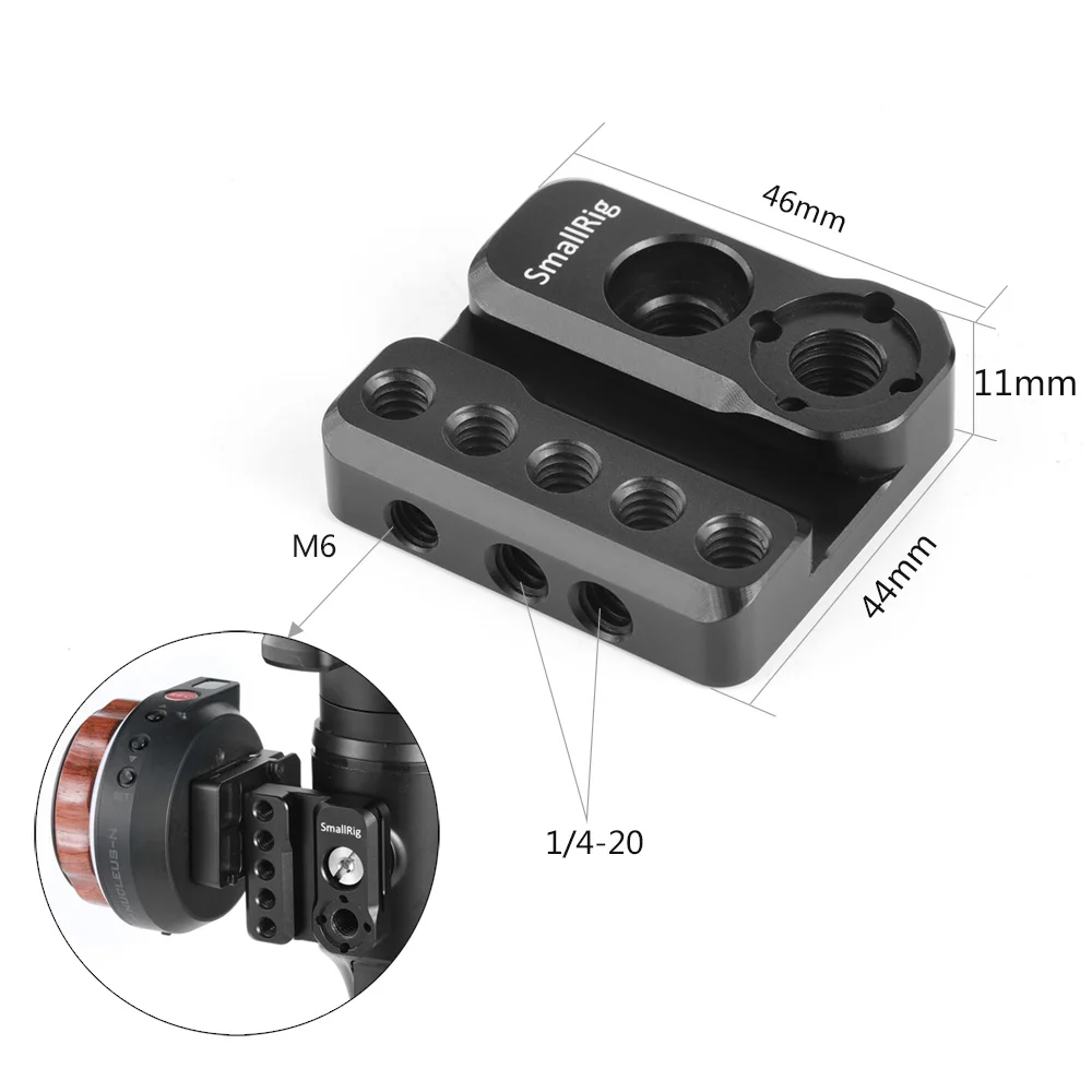 Монтажная пластина для камеры DSLR SmallRig Moza Air 2 Gimbal с отверстиями поиска Arri рейка Nato