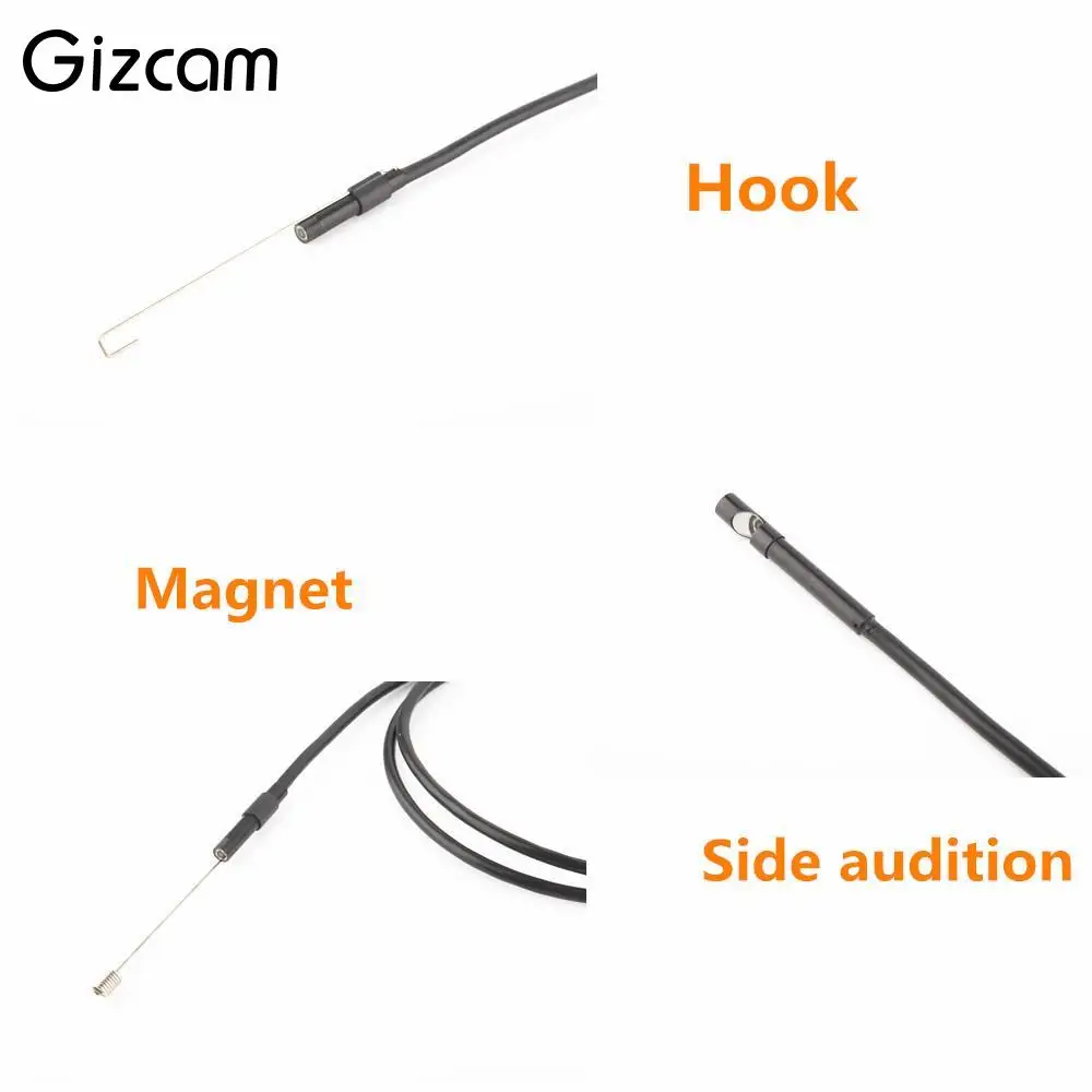 Эндоскоп Gizcam OTG для телефона на Android 6 светодиодов IP67 Бороскоп CMOS микро камера с 1 *