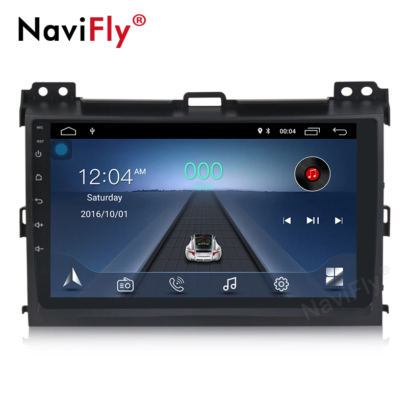 NaviFly Anroid8.1 4 ядра 32G rom 2G ram Автомобильный мультимедийный плеер для Toyota Prado 120 Land Cruiser 2004-2009 Lexus GX47 Поддержка OBD