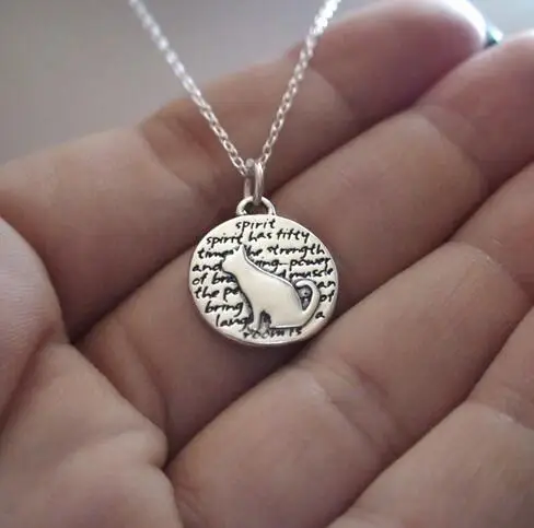 1 шт. вдохновляющее ожерелье в виде кошки животное девушка|friends pendants|girl pendantpendant girl