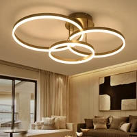 new arrival circle rings designer modern led ceiling lights lamp for living room bedroom remote control ceiling lamp fixtures