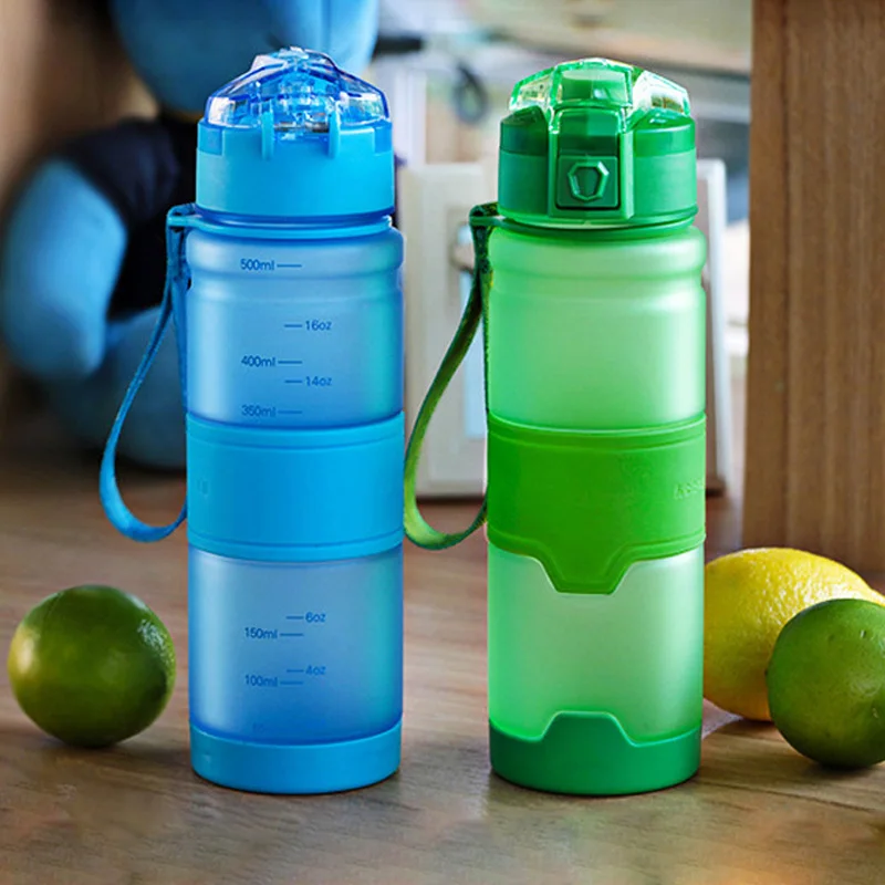 5 видов цветов 380 мл/500 мл матовая Спортивная бутылка эко пластик пространство