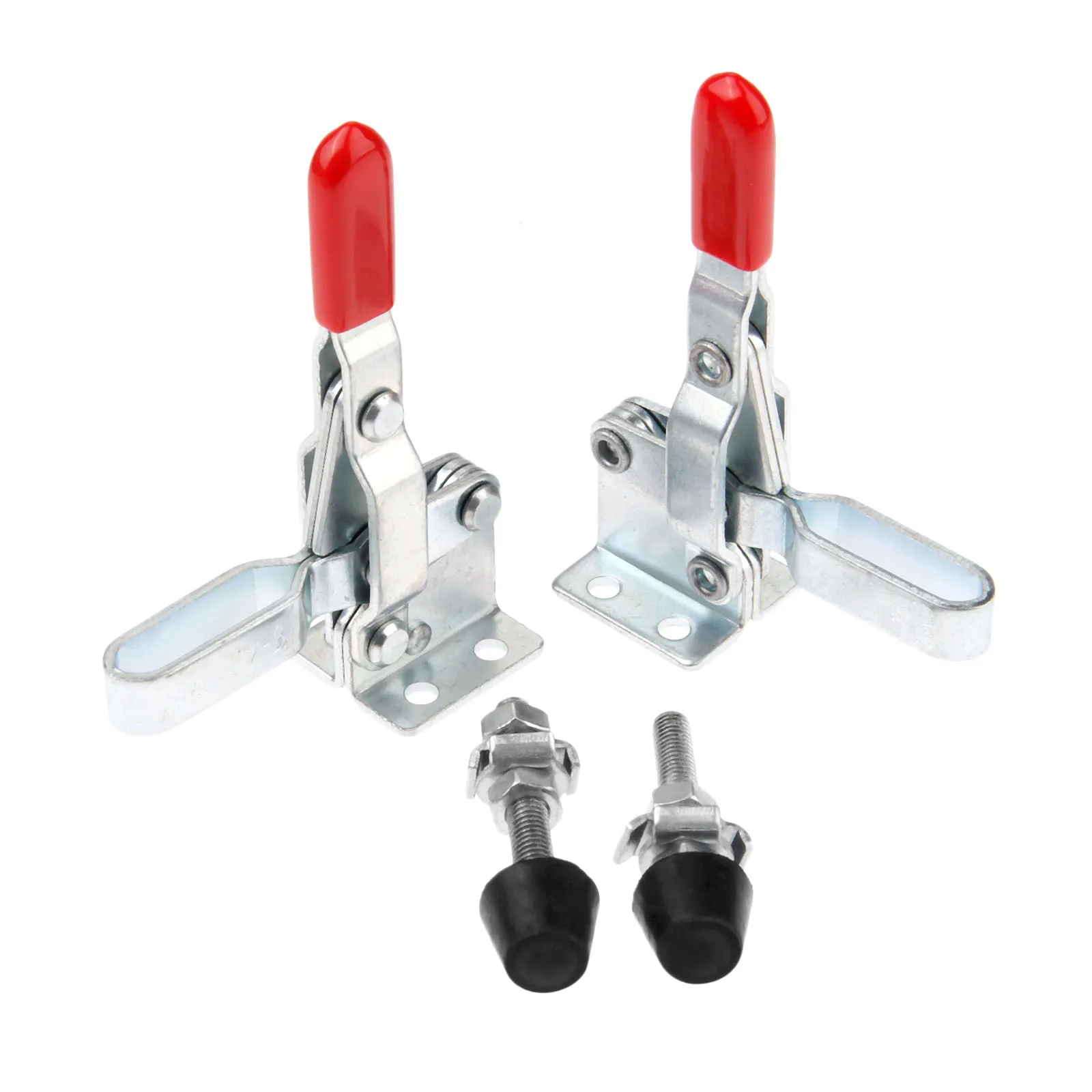 DRELD 2pcs GH-102-B Vertical Toggle Clamps Tool 100Kg/ 220 Lbs Holding Capacity Quick Release Fixture Clamp for Hand | Обустройство
