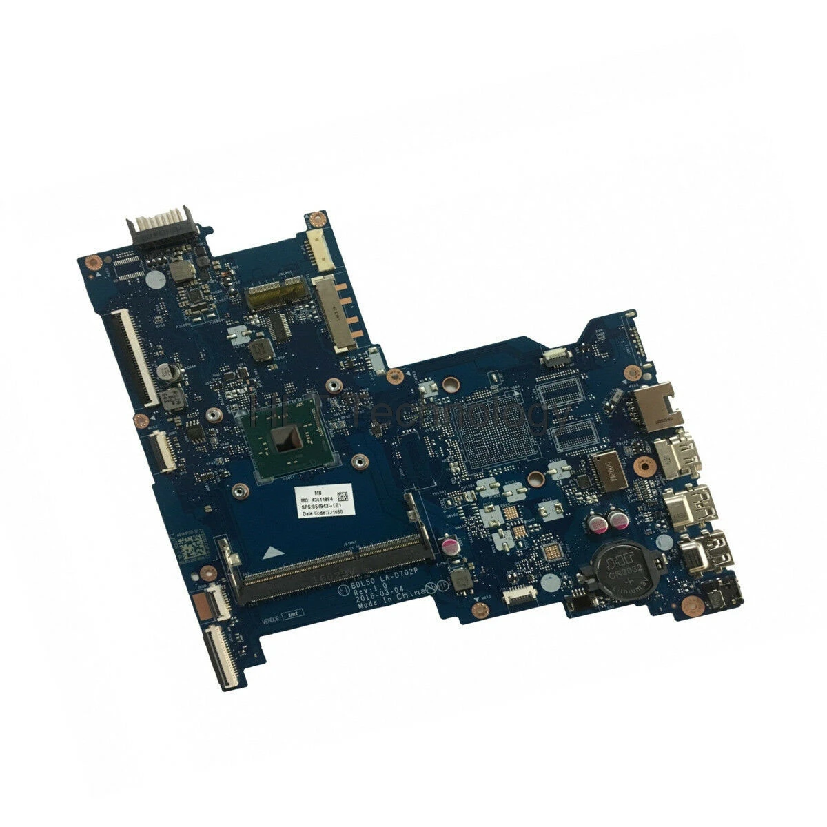 Материнская плата для ноутбука HP 250 G5 15 AY 854943 001 601 BDL50 LA D702P с процессором SR2KL