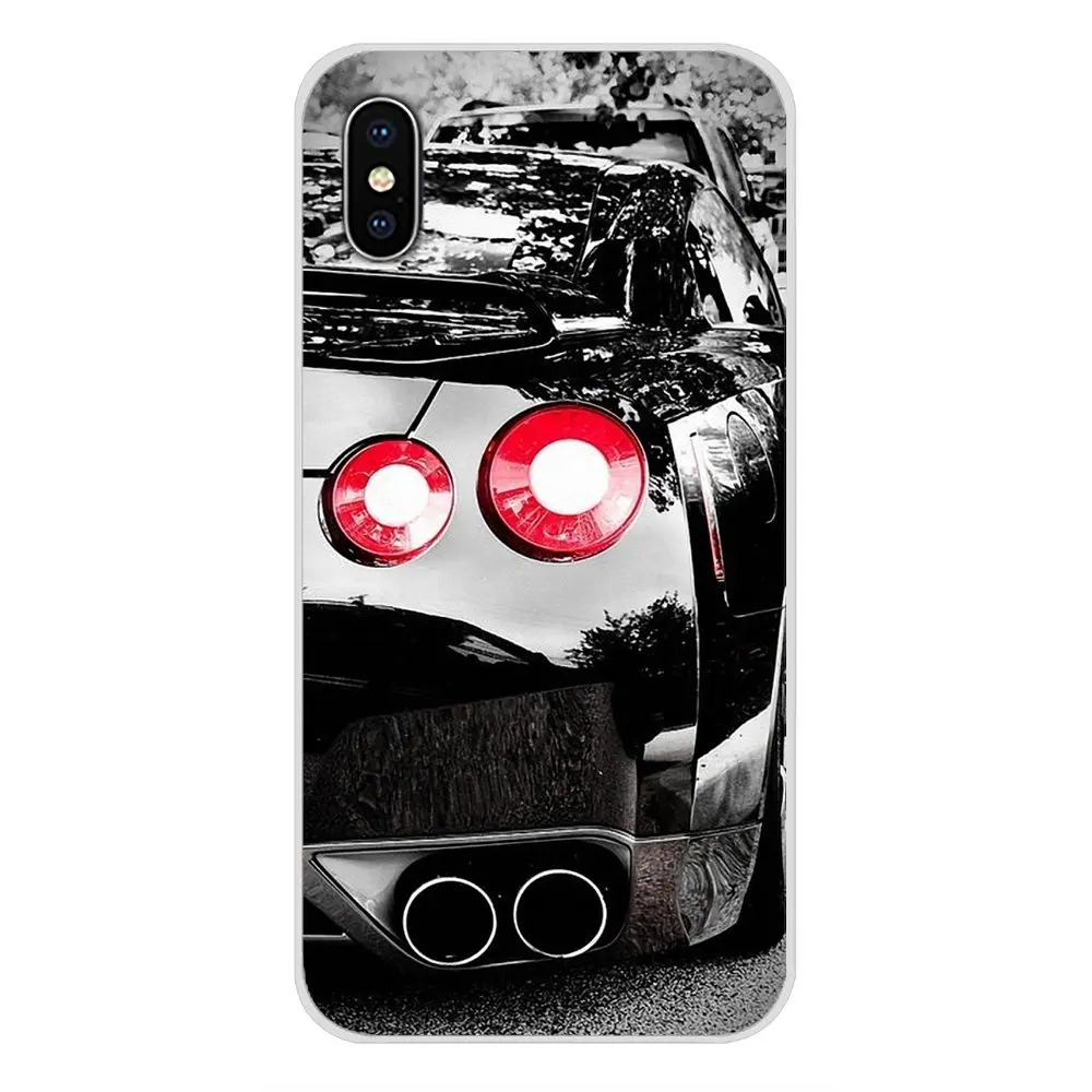 Мягкий прозрачный металлический чехол JDM для автомобиля NISSAN GTR Xiaomi Redmi Note 6A MI8 Pro S2 A2