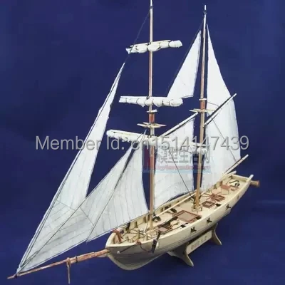 Любовь Модель 1/100 масштаб деревянный парусник Halcon1840 модель корабль+ латунь обновления наборы