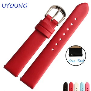 12 мм 14 мм 16 мм 18 мм 20 мм Высококачественный ремешок из натуральной шелковой кожи женские часы браслет для Tissot Фирменная валюта