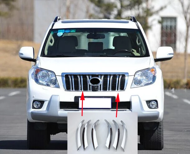 Для toyota Prado 150 хромированная решетка из АБС пластика Крышка для land cruiser