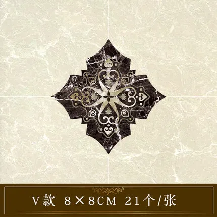 Tile sticker 1 Набор(21 шт.) самоклеющиеся плитки декоративные наклейки напольные водонепроницаемые диагональные наклейки для гостиной плитки декоративные наклейки на стены - Цвет: Tile sticker