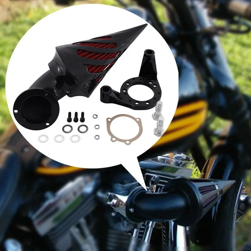 

Motorcycle Air Cleaner Kit-Cone Spike Set Intake Filter For Harley CV Carburetor V-Twin