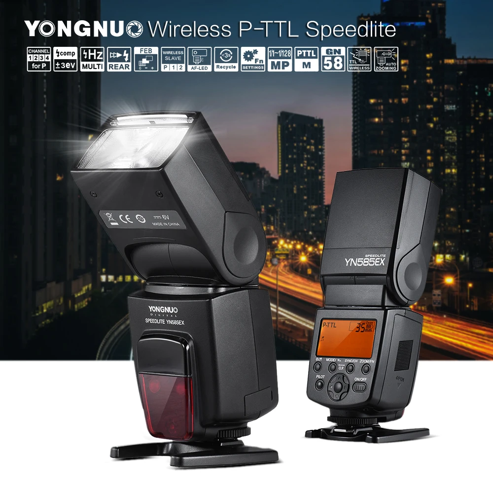Беспроводная вспышка YONGNUO YN585EX Вспышка Speedlite для Pentax K50 KS2 K100 K3II K5 с поддержкой