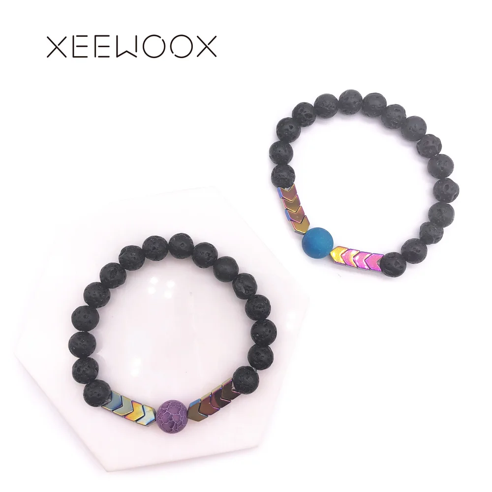 Новинка 2019 браслет из натурального камня женский и мужской бисера|Плетеные