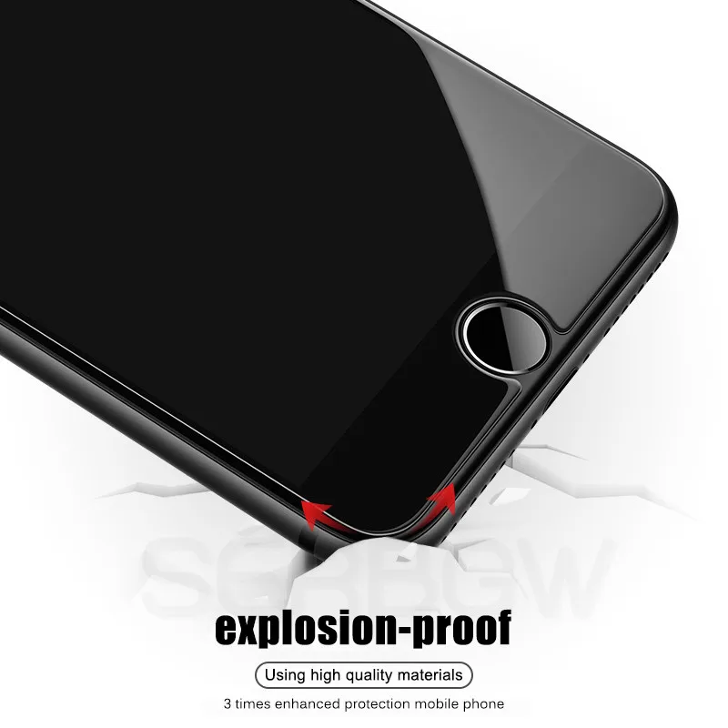 3Pcs 0.26mm 9H HD  Front Back Tempered Glass For iPhone 6 6S 7 8 Plus XR X Xs 11 Pro Max Transparent Screen Protector Film