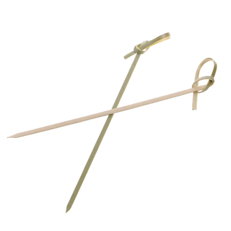 100 шт. бамбуковые коктейльные палочки с узелком канапе буфет столовая посуда 13 см