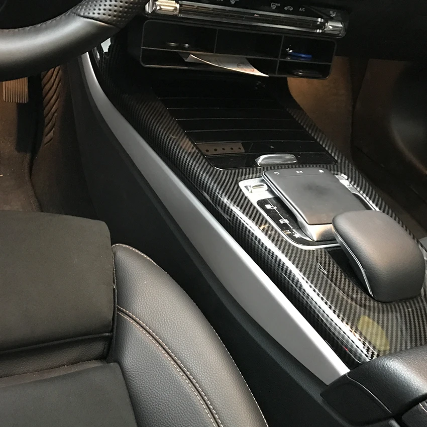Консоли сбоку декоративная накладка-чехол наклейки для Mercedes Benz CLA класса W177 C118 A180 A200 A220 автомобильные аксессуары для укладки