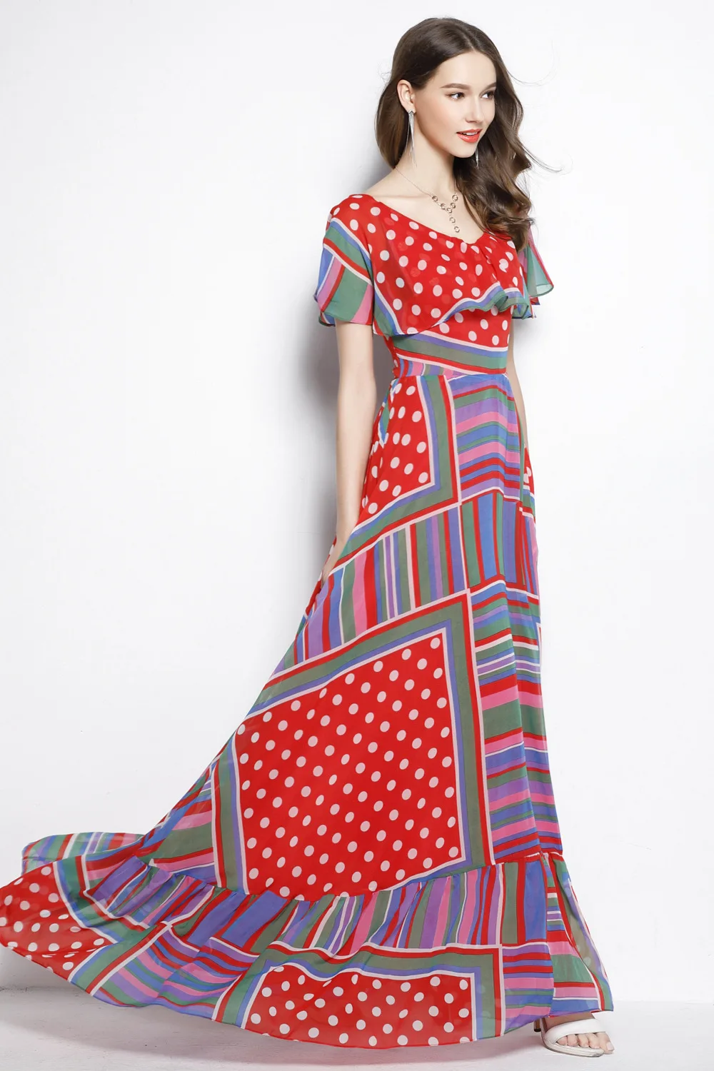 Новое поступление 2019 женские открытый вырез горловины без рукавов с принтом