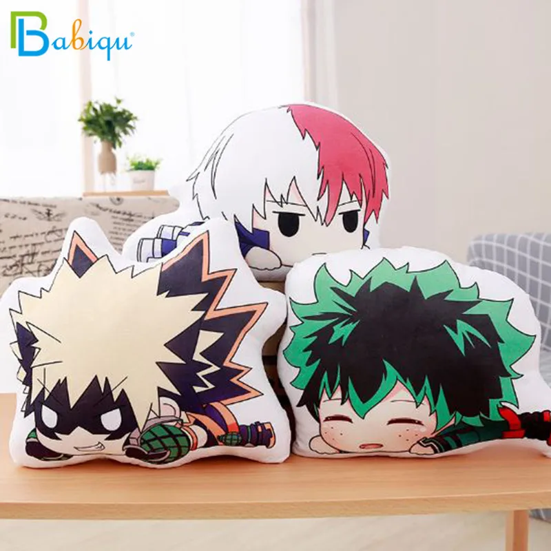 35 см милый аниме Bakugou Katsuki Todoroki Shoto Midoriya Izuku Подушка плюшевая Boku без героев Академия