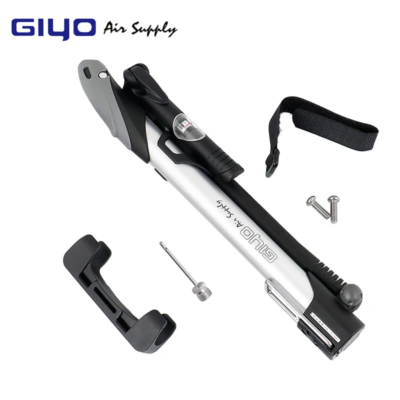 GIYO велосипедный насос для велоспорта 140PSI MTB дорожный складной велосипедный шар Портативный Напольный Воздушный насос Presta Schrader Клапан F/V A/V GM-71