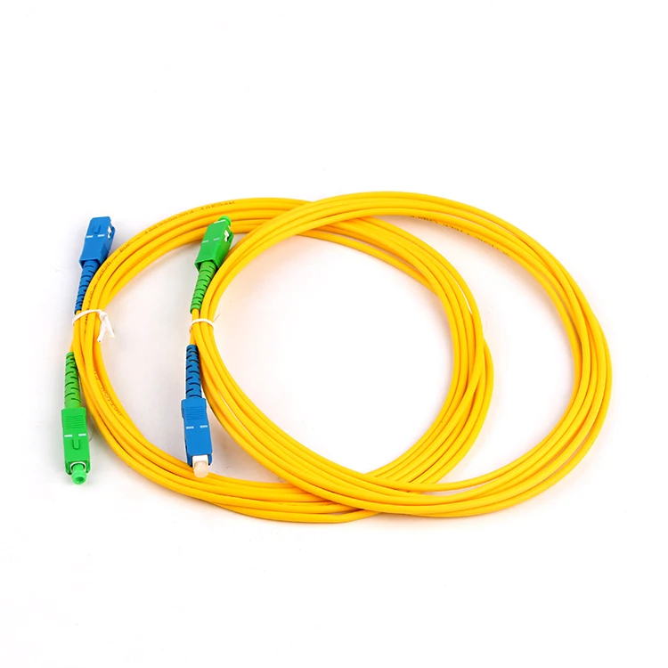 10pcsSC APC to SC UPC 3m Fiber Patch Cable optical fiber cord 2.0mm PVC G652d Jumper Simplex FTTH Optic 1m | Мобильные телефоны и