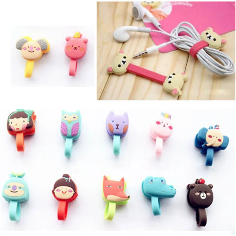 Новое поступление удобный органайзер для кабеля с изображением животных из