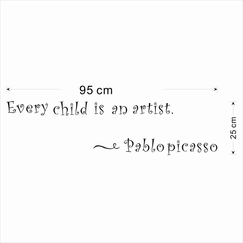 Виниловые наклейки на стену с надписью artist для детской комнаты домашний декор