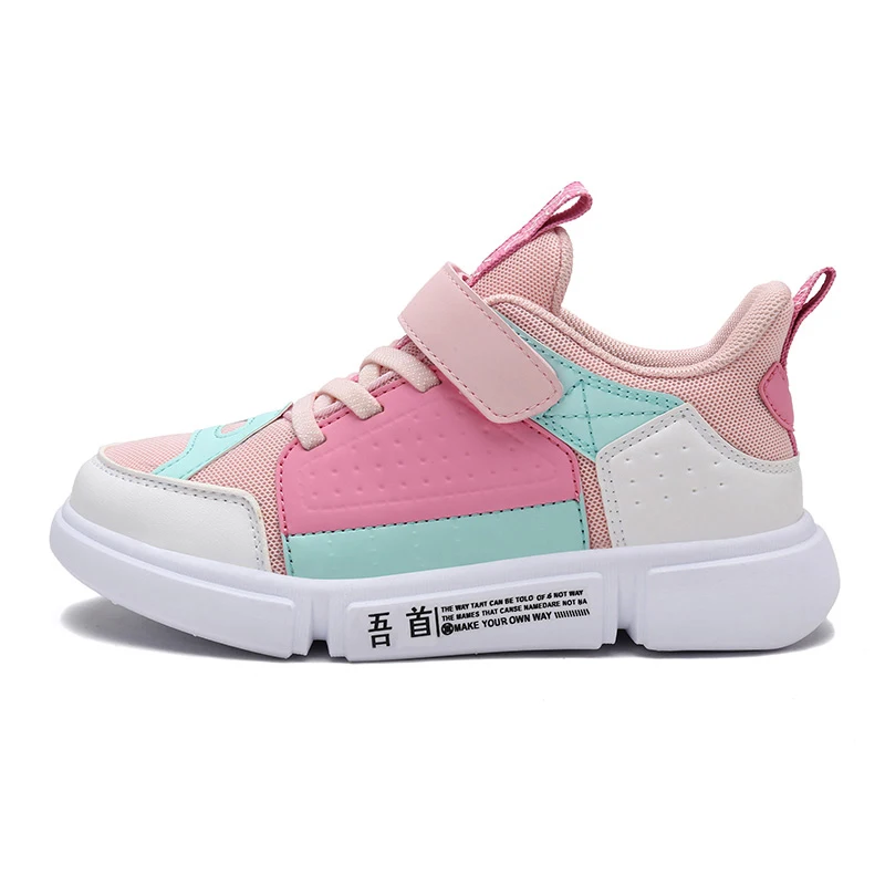 Pink Спортивная обувь; kinder schuhe sapatos infantis jongens schoenen kinderen; обувь для девочек; детские кроссовки для мальчиков и девочек - Цвет: Pink