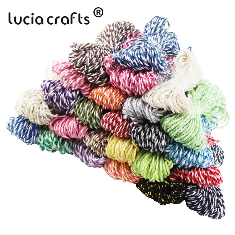 Lucia crafts SALE!10 м/упак. двухцветная хлопковая нить DIY Craft W0403|1 diy|cotton bakers twinecotton baker |