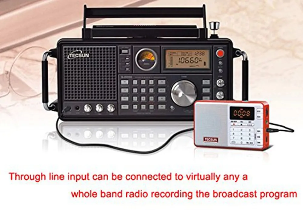 TECSUN Q3 FM стерео Карманный Размеры Регистраторы MP3 плеер радио FM 76-108