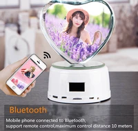 customized photo night light personalized picture frame bluetooth speaker base night lamp mom dad girls birthday souvenir gift