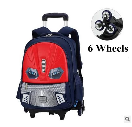 Школьный рюкзак на колесиках для мальчиков детские рюкзаки школы|rolling backpack for