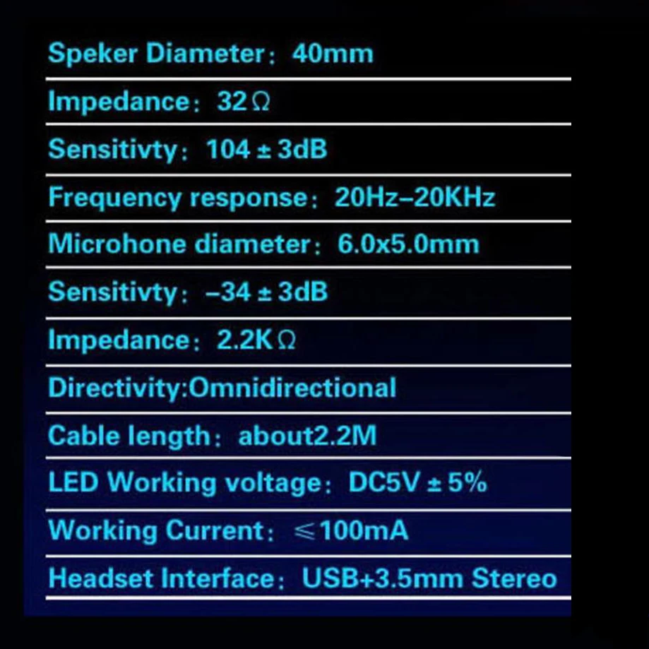 CUJMH PC780 Headphone for Computer Earphone Cool Glowing with Microphone computer PC Gamer Stereo | Электроника