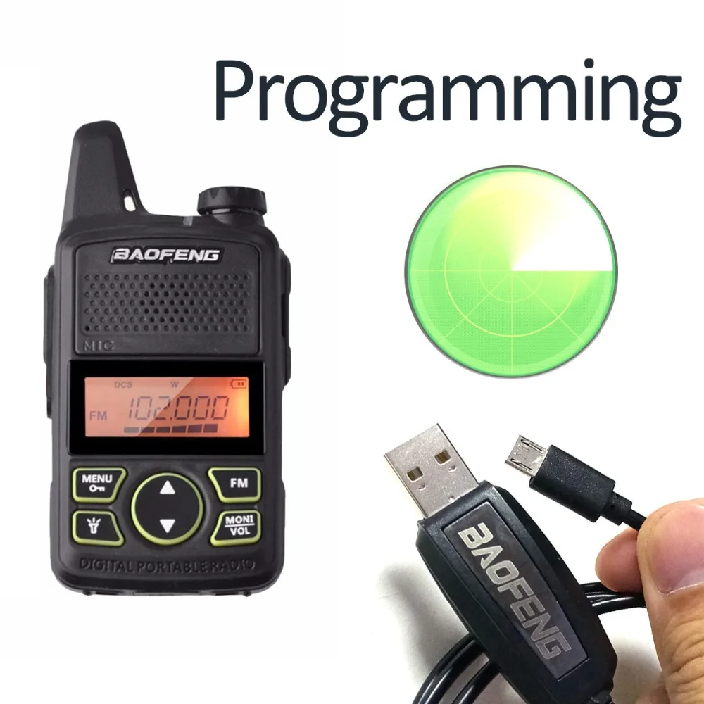USB кабель для программирования Baofeng T1 телефонная рация программный с CD драйвером