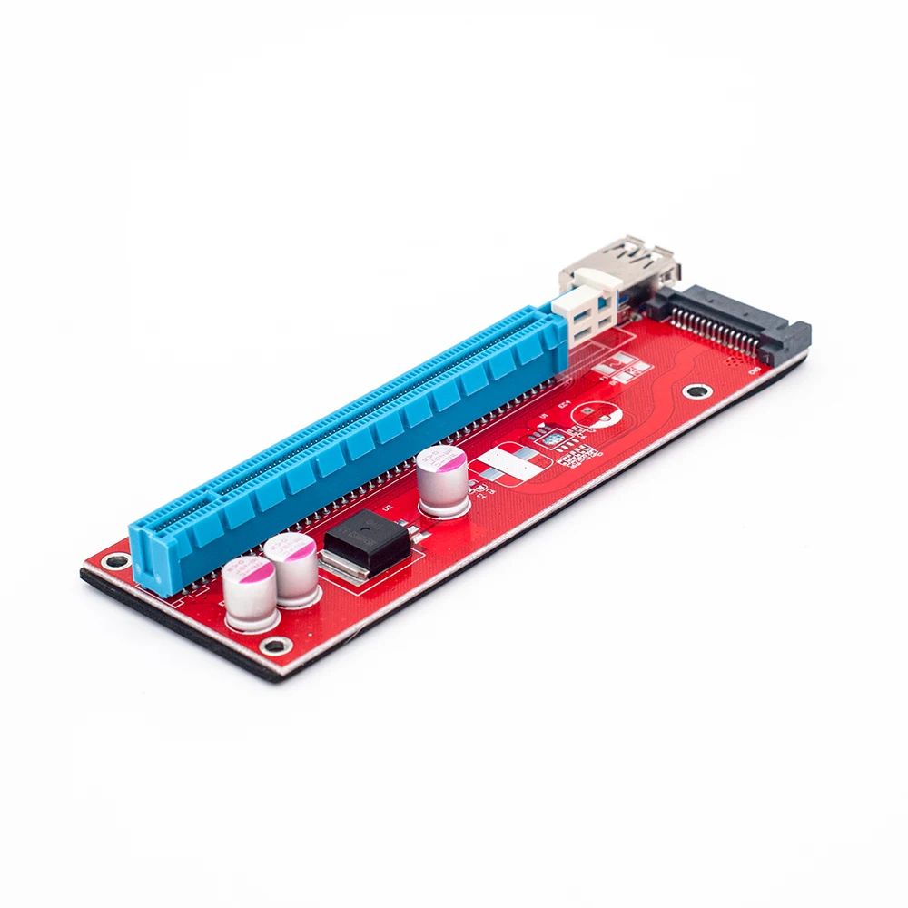 60 см PCI E Express 1x To 16x riser Card usb3.0 кабель SATA питания PCIE Riser 007 для биткоина майнинга BTC