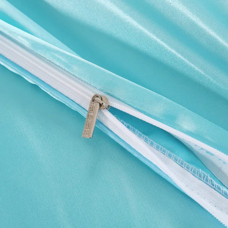 

HOT!!2017 imetated satin silk bedclothes bedding sets3/4pcs duvet cover flat sheet pillowcase set full king queen size