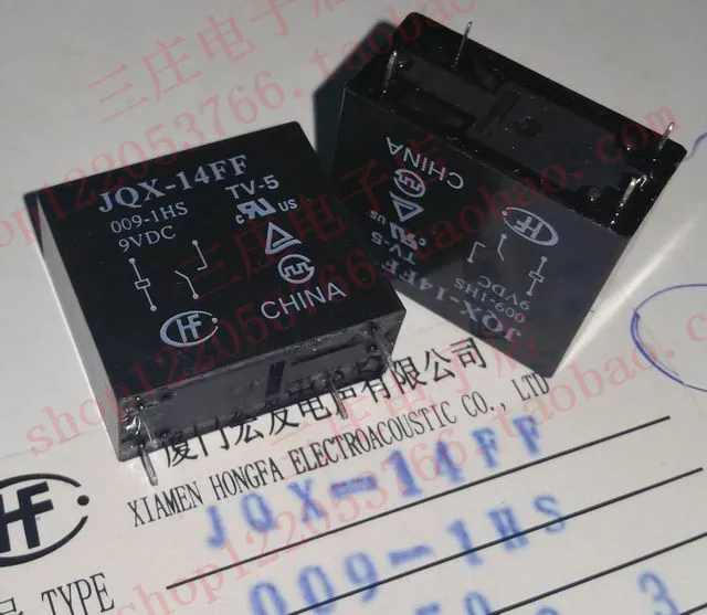 

Реле JQX-14FF 009-1HS G2R-1A-4P-9V
