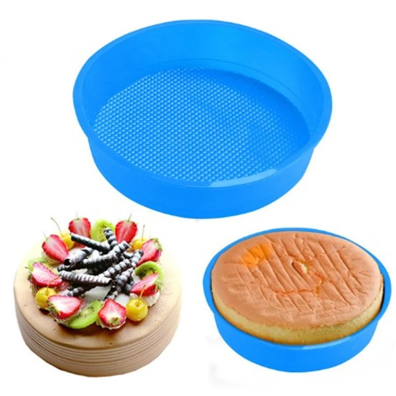 4YANG Kitchen Bakeware Tools Round Silicone Cake Moulds DIY Desserts Baking Mold Mousse Pan for Birthday | Дом и сад