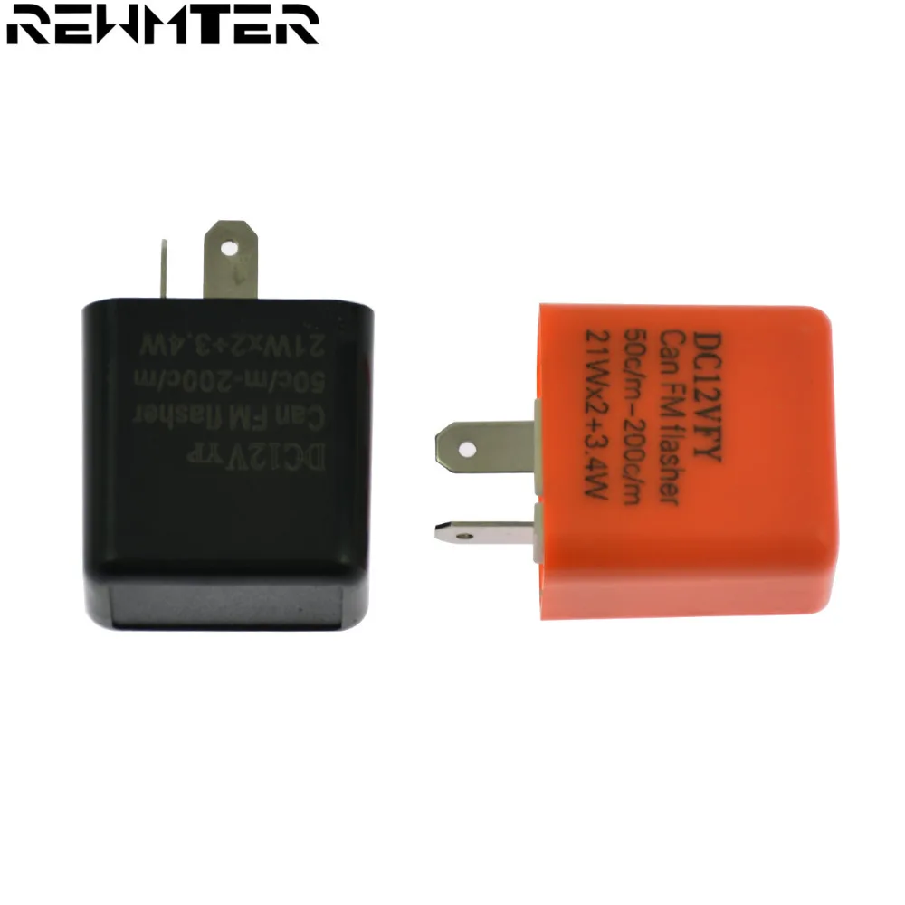 

LED Flasher Speed Universal Adjustable Flashing Motorcycle Turn Light Signal Indicator Resistor Fix 12V Black&Orange