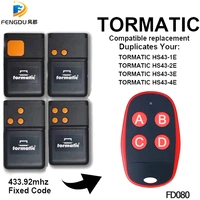 tormatic 433mhz remote duplicator tormatic hs43 1e hs43 2e hs43 3e hs43 4e gate garage door remote transmitter fixed code