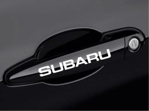 Для SUBARU Impreza Legacy Tribeca Outback 8 шт./компл. наклейка на ручку стикер эмблема логотип