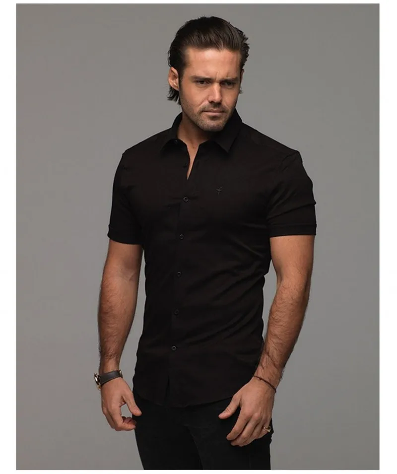 Мужские рубашки свободного размера, лето, брендовая одежда, Camiseta Masculina, черная, белая, хлопковая, с коротким рукавом, мужская рубашка