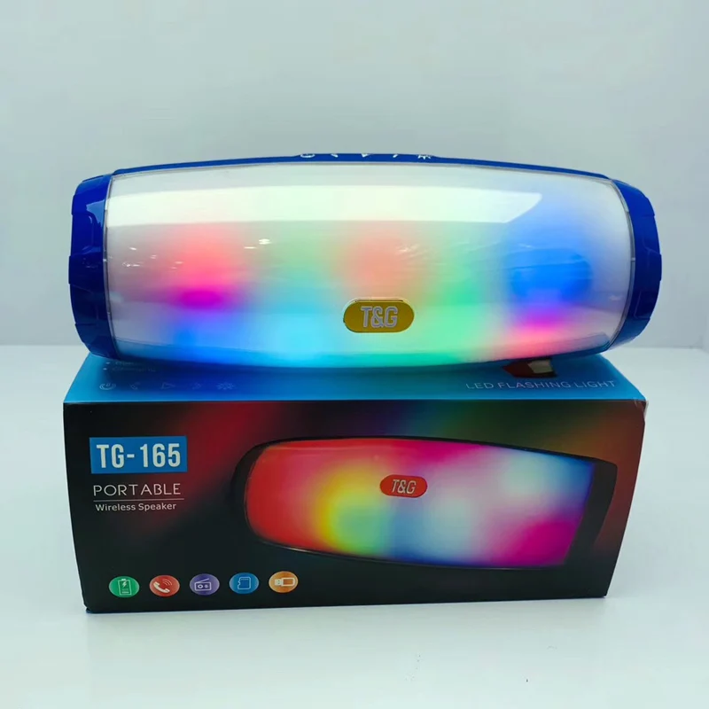 Портативный Bluetooth динамик открытый многофункциональный с цветная светодиодная