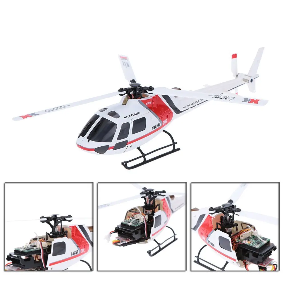 БНФ модель Original XK AS350 K123-B 6CH 3D 6G System Brushless Motor BNF RC вертолет | Игрушки и хобби