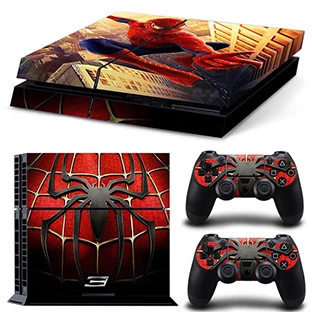 GOOYIYO-для sony PS4 наклейка PlayStation 4 кожа консоль контроллеры виниловая наклейка PS4 Человек-паук полная кожа - Цвет: TN01-0100