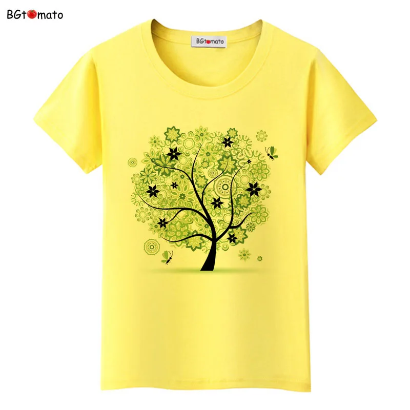 

bgtomato Beautiful Autumn Maple trees printing t shirts women brand new fashion shirts comfortable breathable casual tops