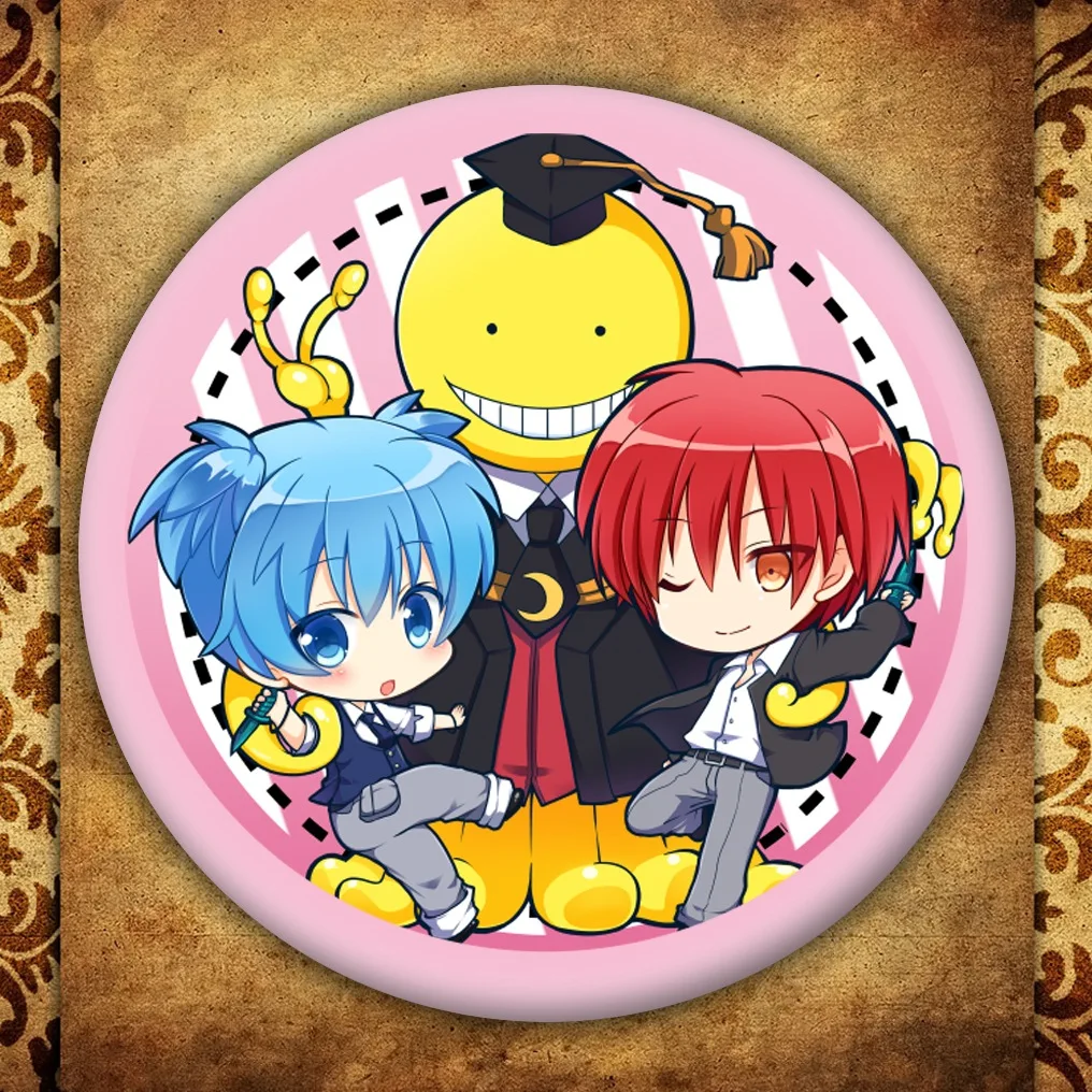 Японское аниме убийца класс бейдж с дисплеем мода мультфильм фигура Korosensei улыбка броши булавки ювелирные изделия аксессуары