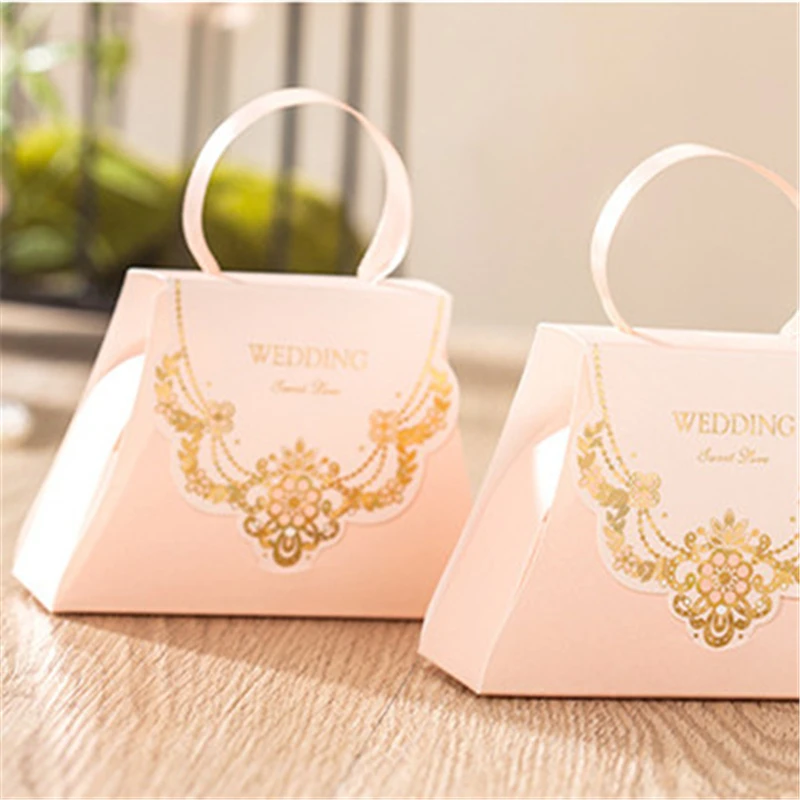 Роскошные портативные романтические модные розовые праздничные принадлежности