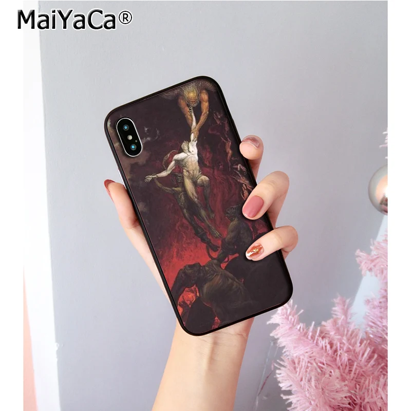 MaiYaCa создание Adam Art черный ТПУ Мягкий силиконовый чехол для телефона iPhone 8 7 6 6S Plus 5